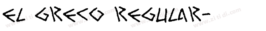 El Greco Regular字体转换